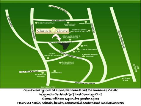 garden grove dasmariñas cavite map